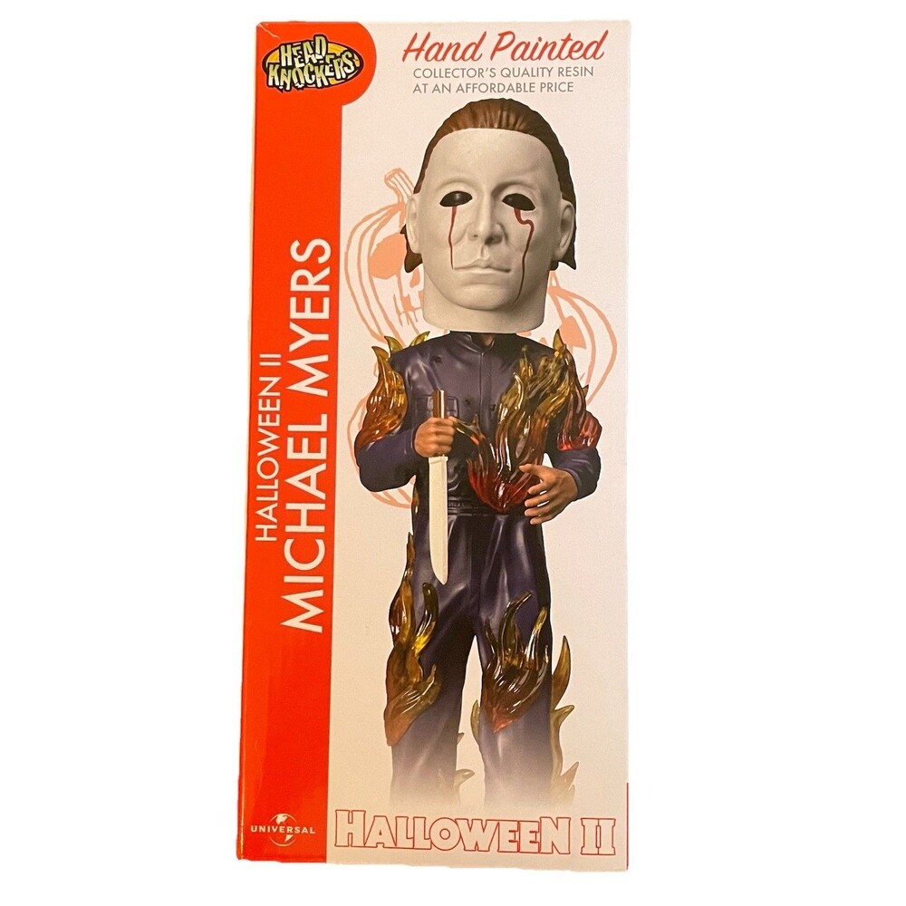 Halloween 2 Michael Myers on Fire Head Knockers figure NECA - NEW